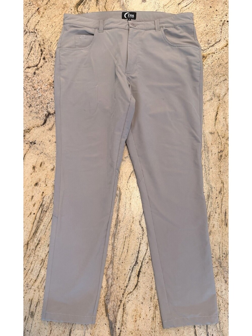 Zyia Active Stretch Men's Khaki Office Chino Pants Medium